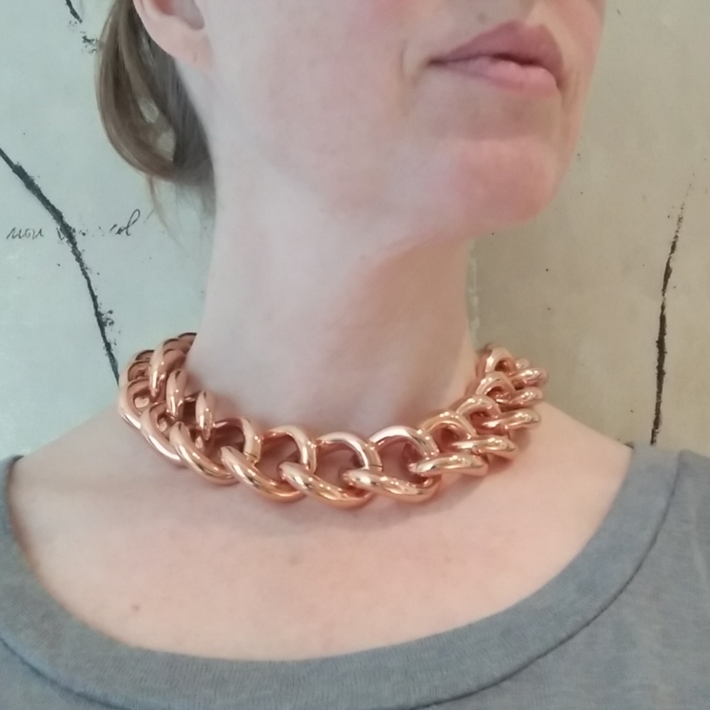 Rose gold choker BaubleBar